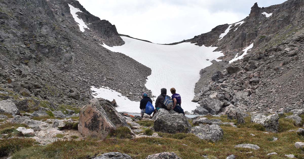 trekking in mountains of nepal